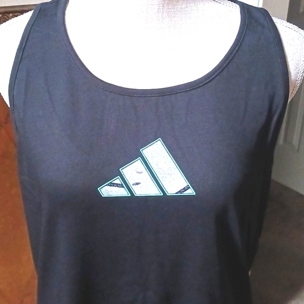 ADIDAS Womens Tennis/Athletic Tank Top Black Size XL